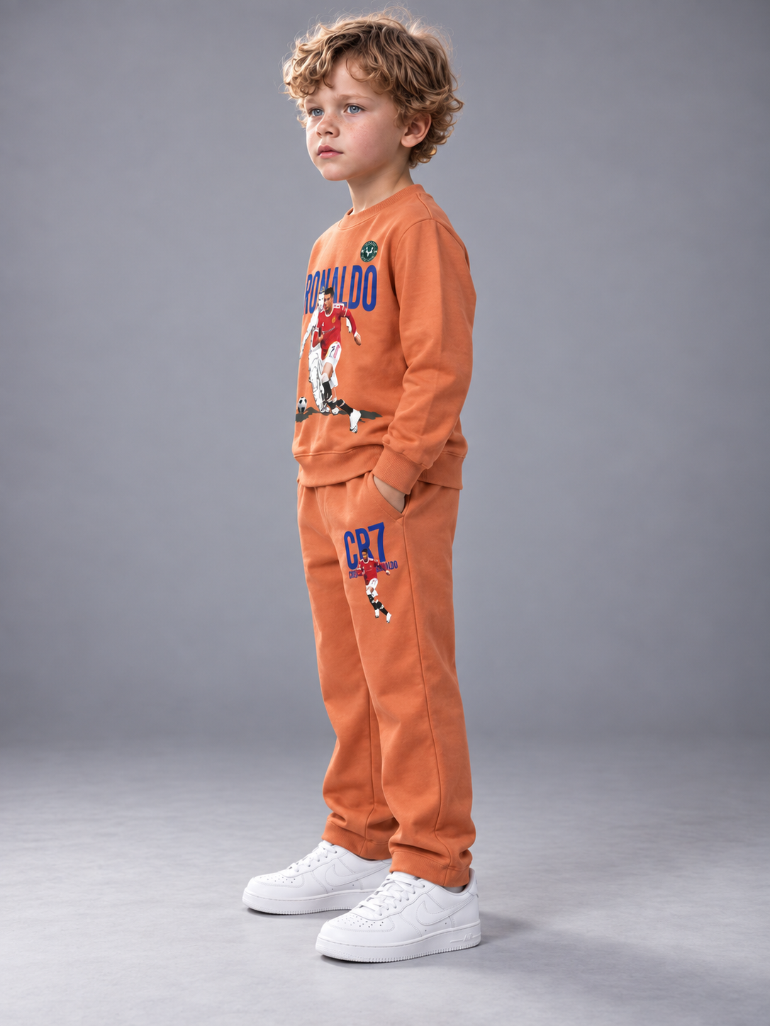 Yellow Racing Car Printed Sweatshirt & Track Pants Co-Ord Set
