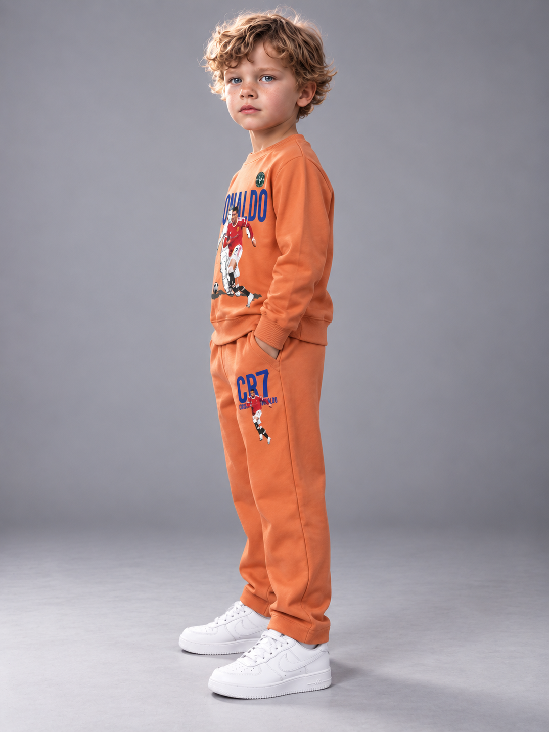 Yellow Racing Car Printed Sweatshirt & Track Pants Co-Ord Set