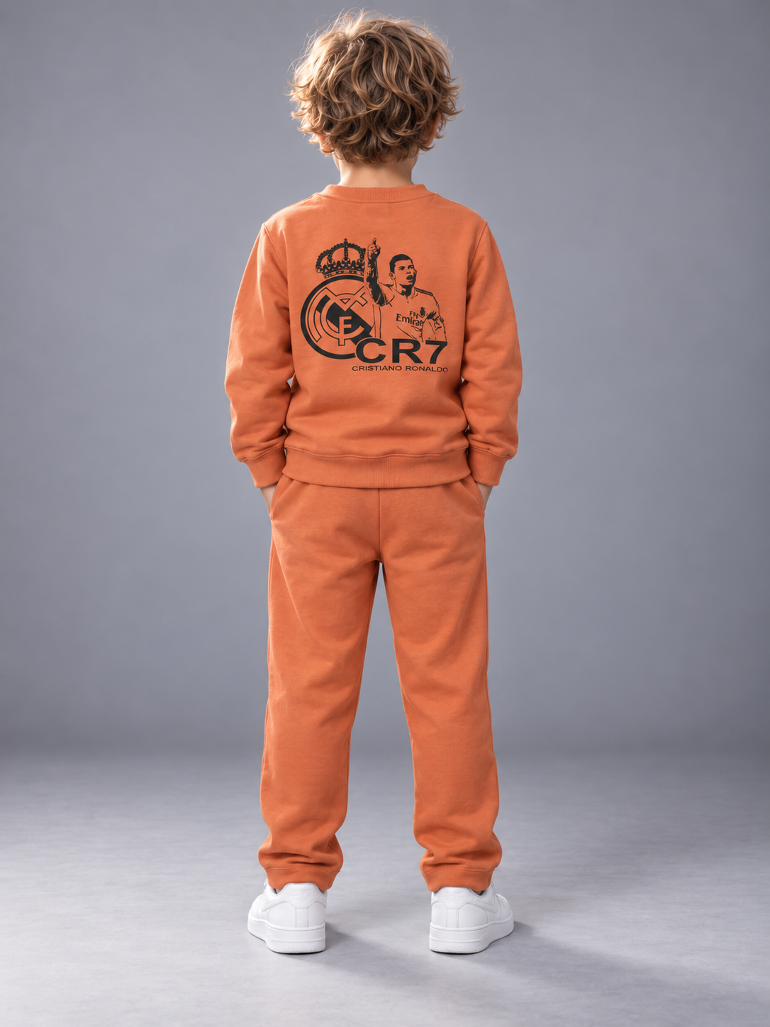 Yellow Racing Car Printed Sweatshirt & Track Pants Co-Ord Set