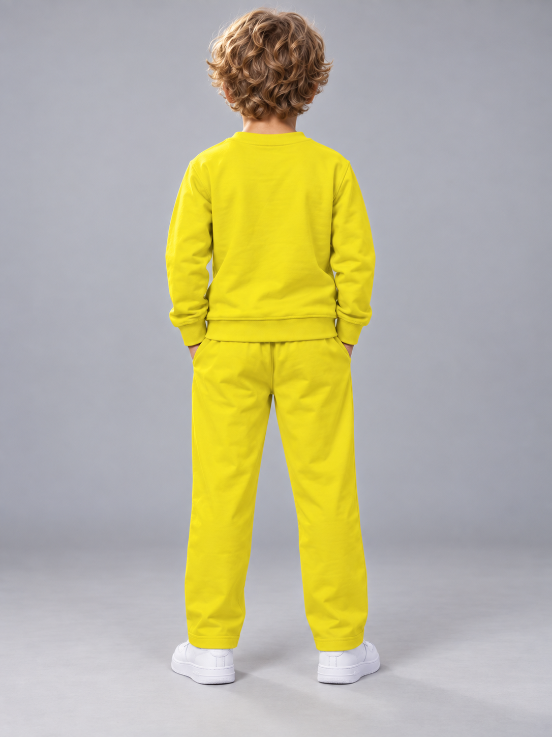 kiwi colour Racing Car Printed Sweatshirt & Track Pants Co-Ord Set