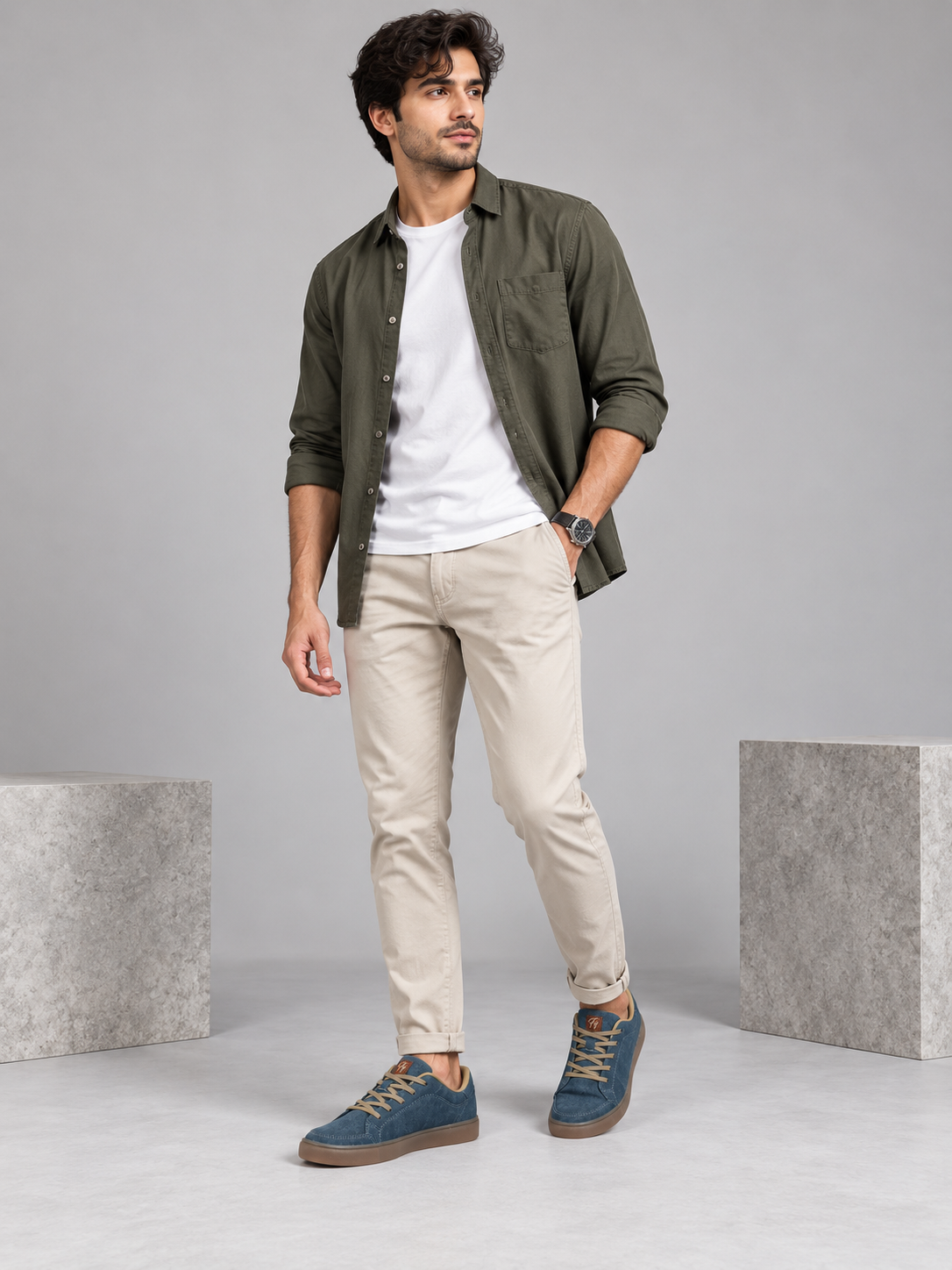 Men's Primum Denim Blue Colour Casual Shose