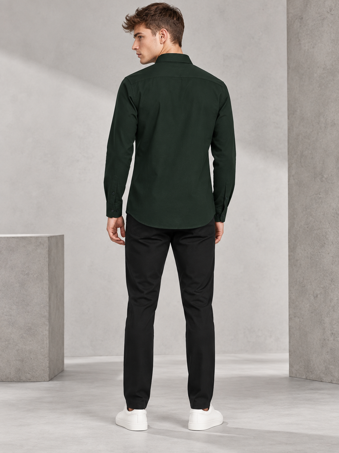 Men's Premium Dark Green Shirt