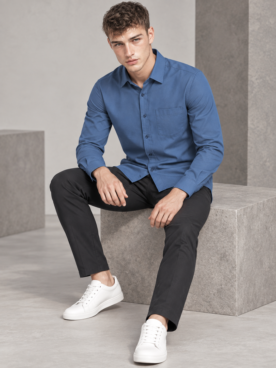 Men's Premium Light Blue Shirt