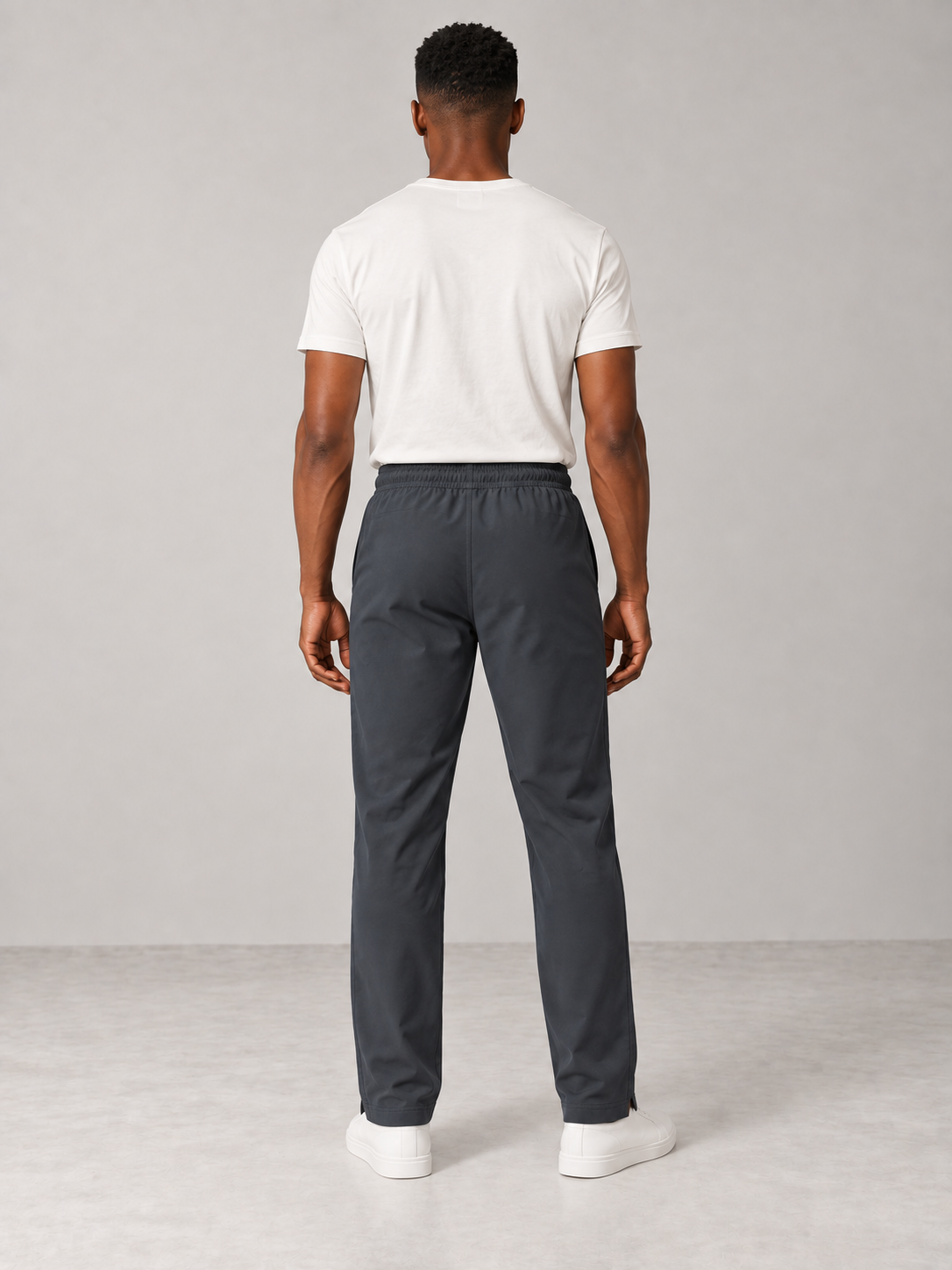 Men Blue Solid Casual Lower