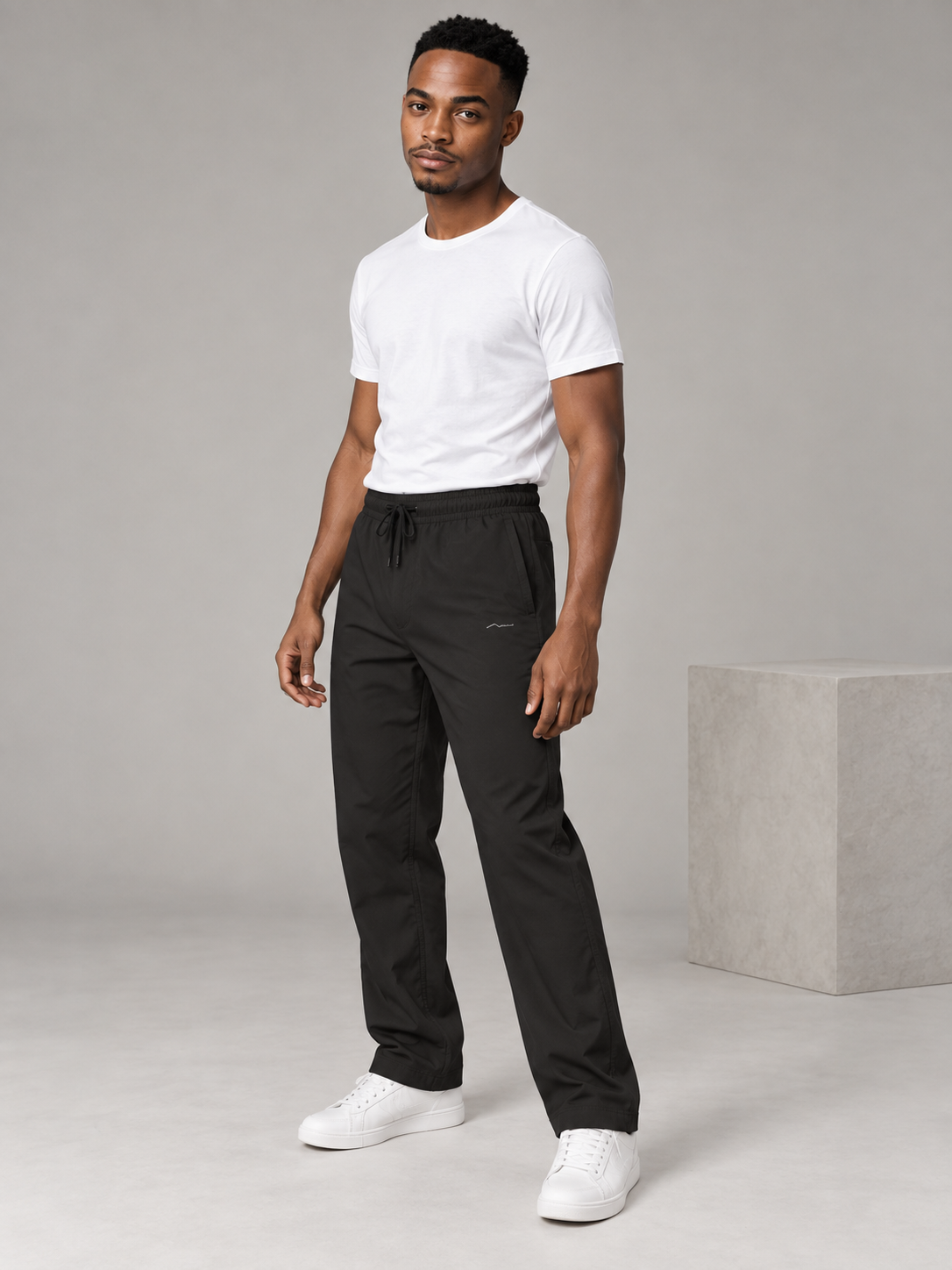 Men Coffee Solid Casual Lower