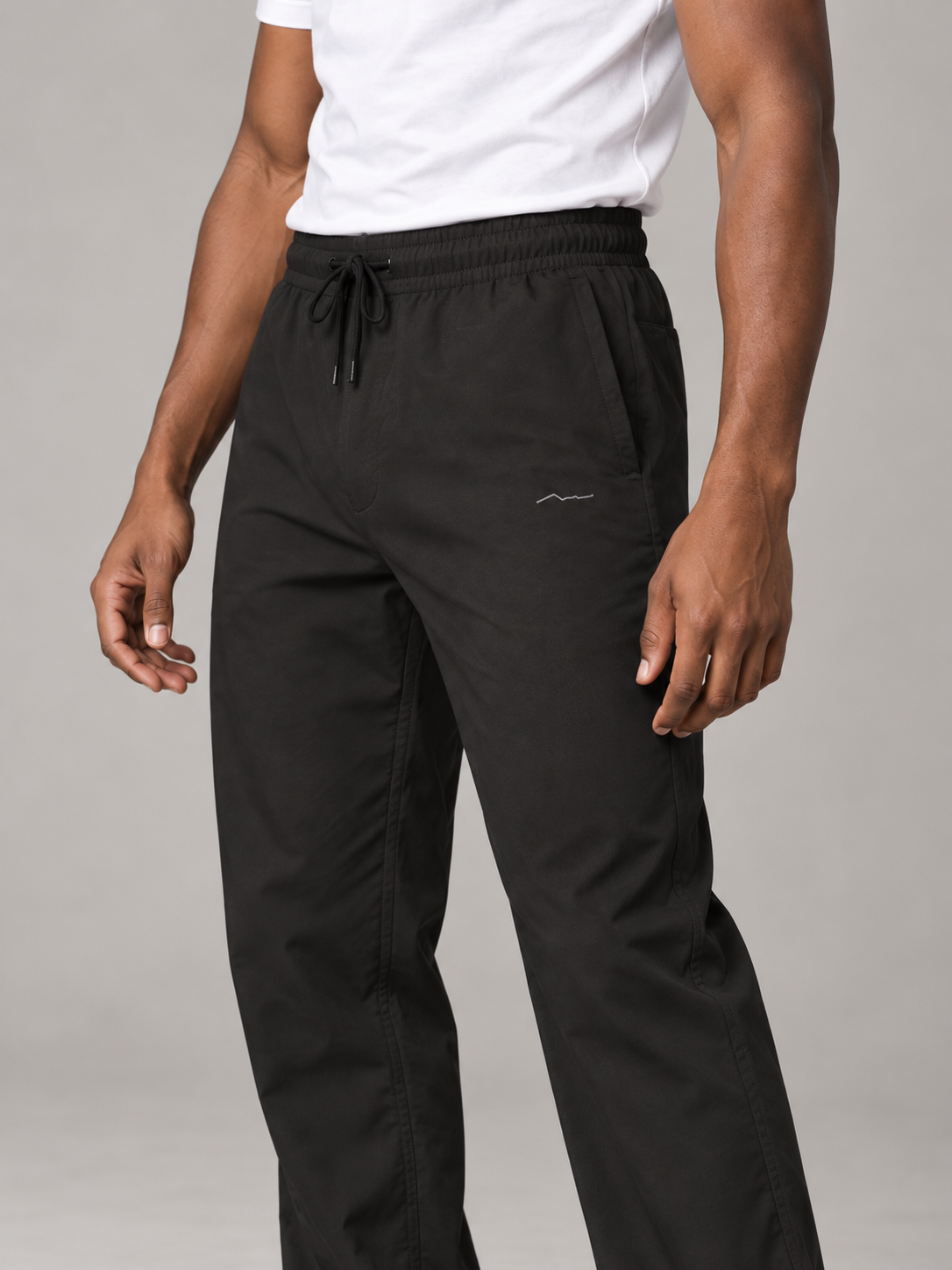 Men Coffee Solid Casual Lower