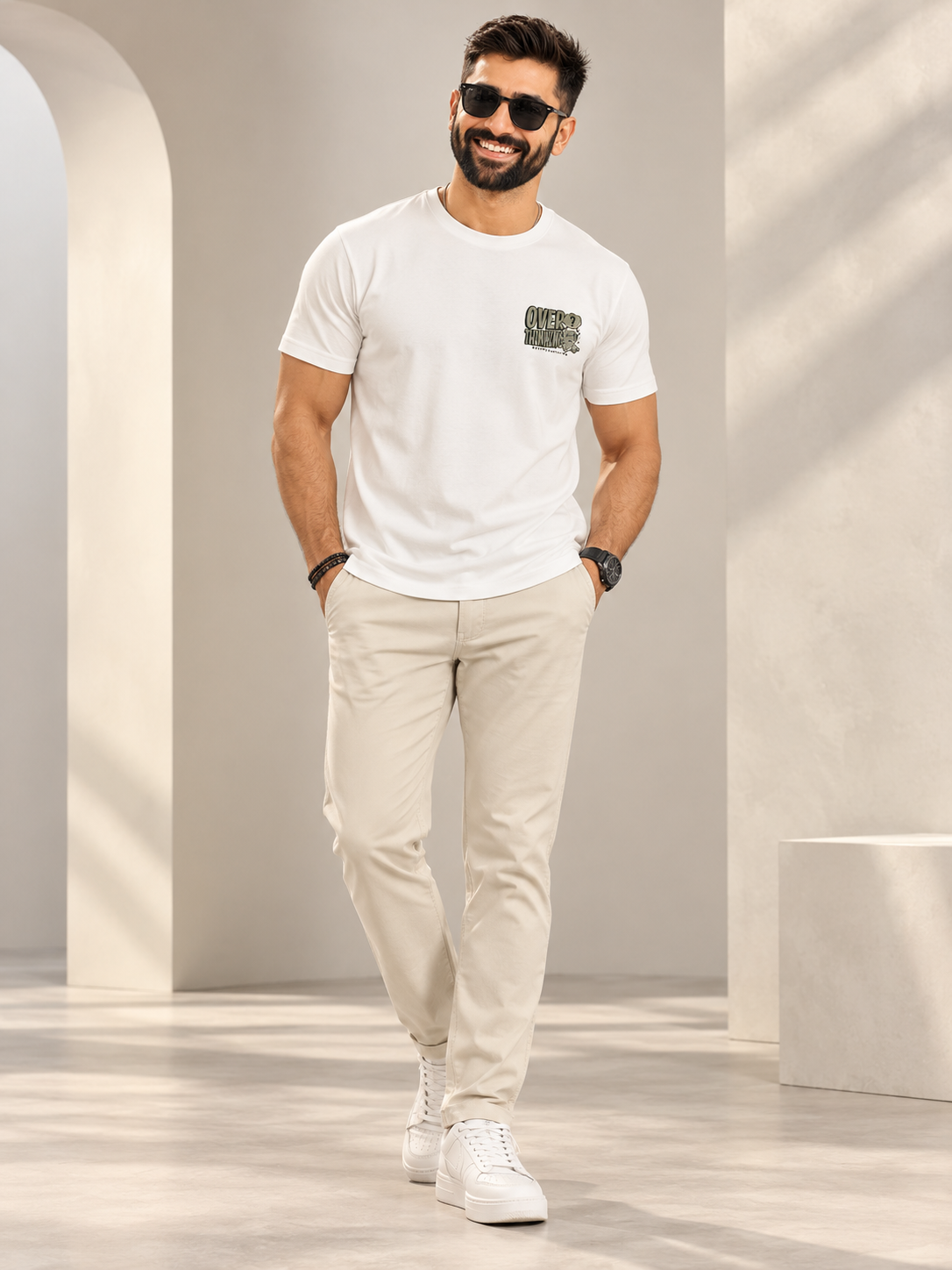 Men’s Premium Cotton Blend Half Sleeve T-Shirt