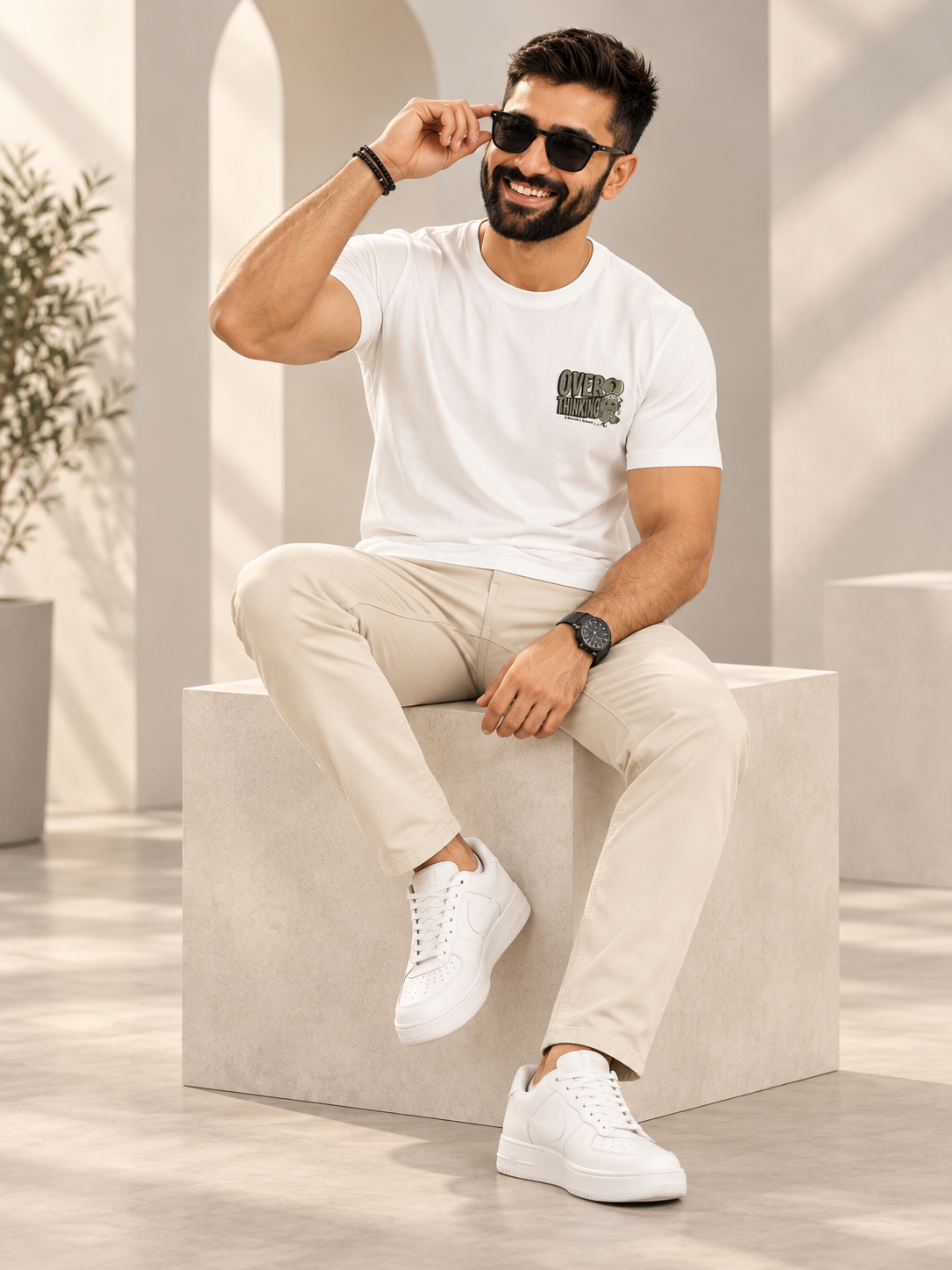 Men’s Premium Cotton Blend Half Sleeve T-Shirt