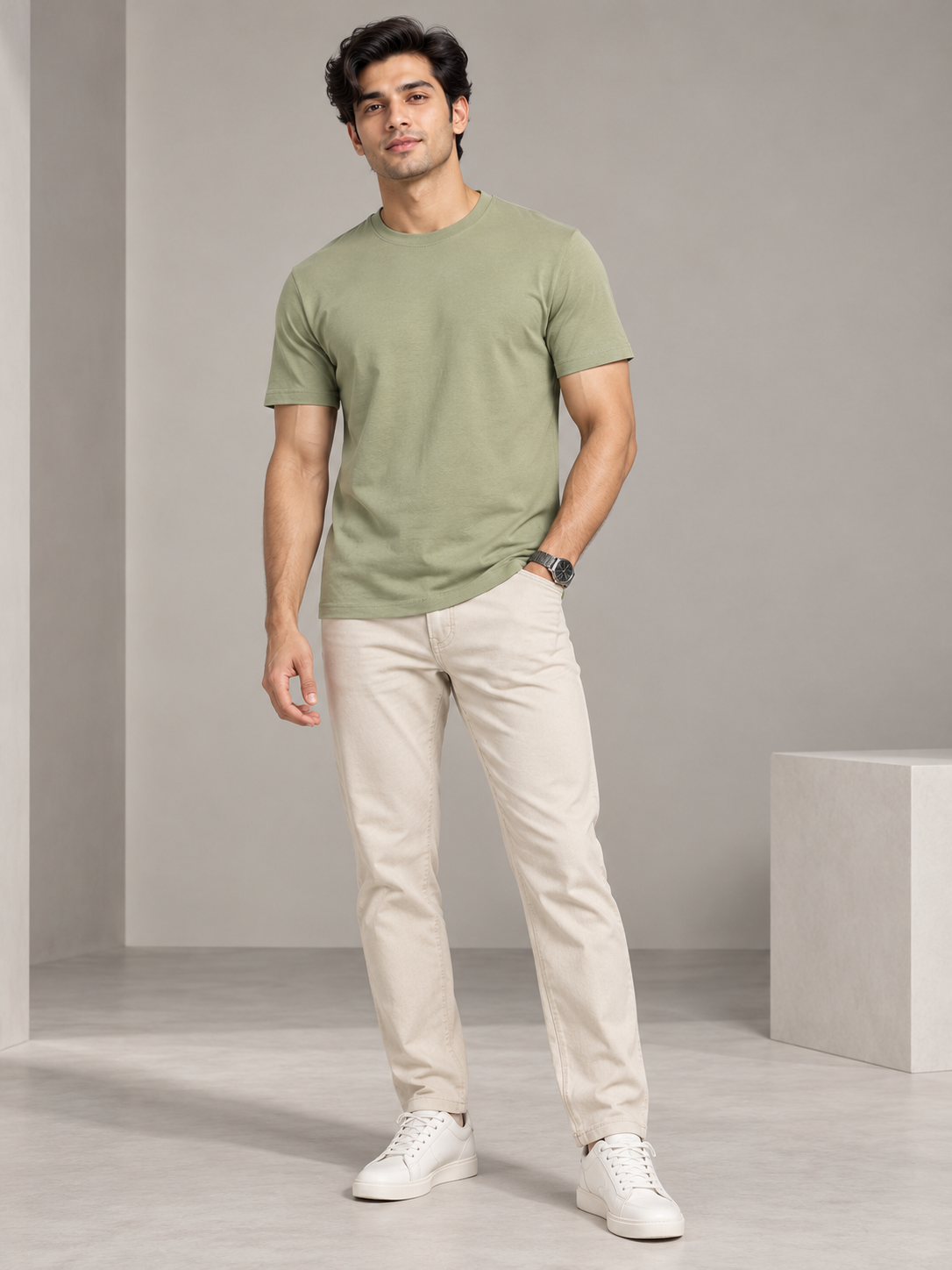 Men’s Premium Cotton Half Sleeve T-Shirt