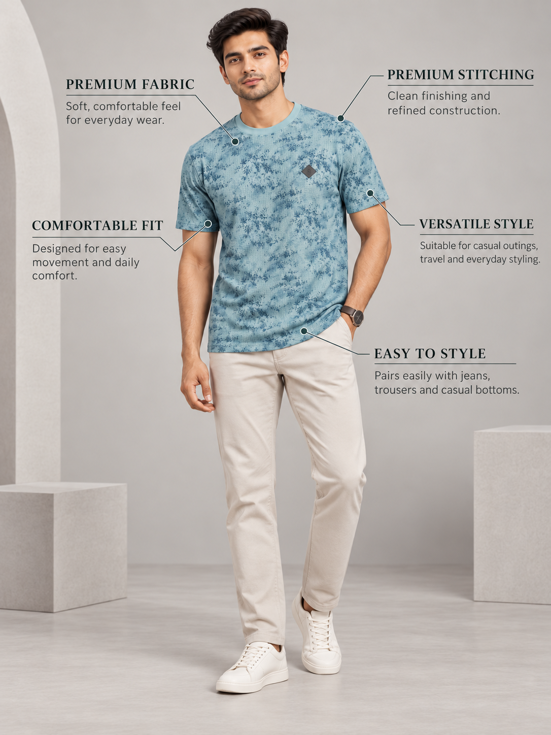 Men’s Premium Cotton Blend T-Shirt
