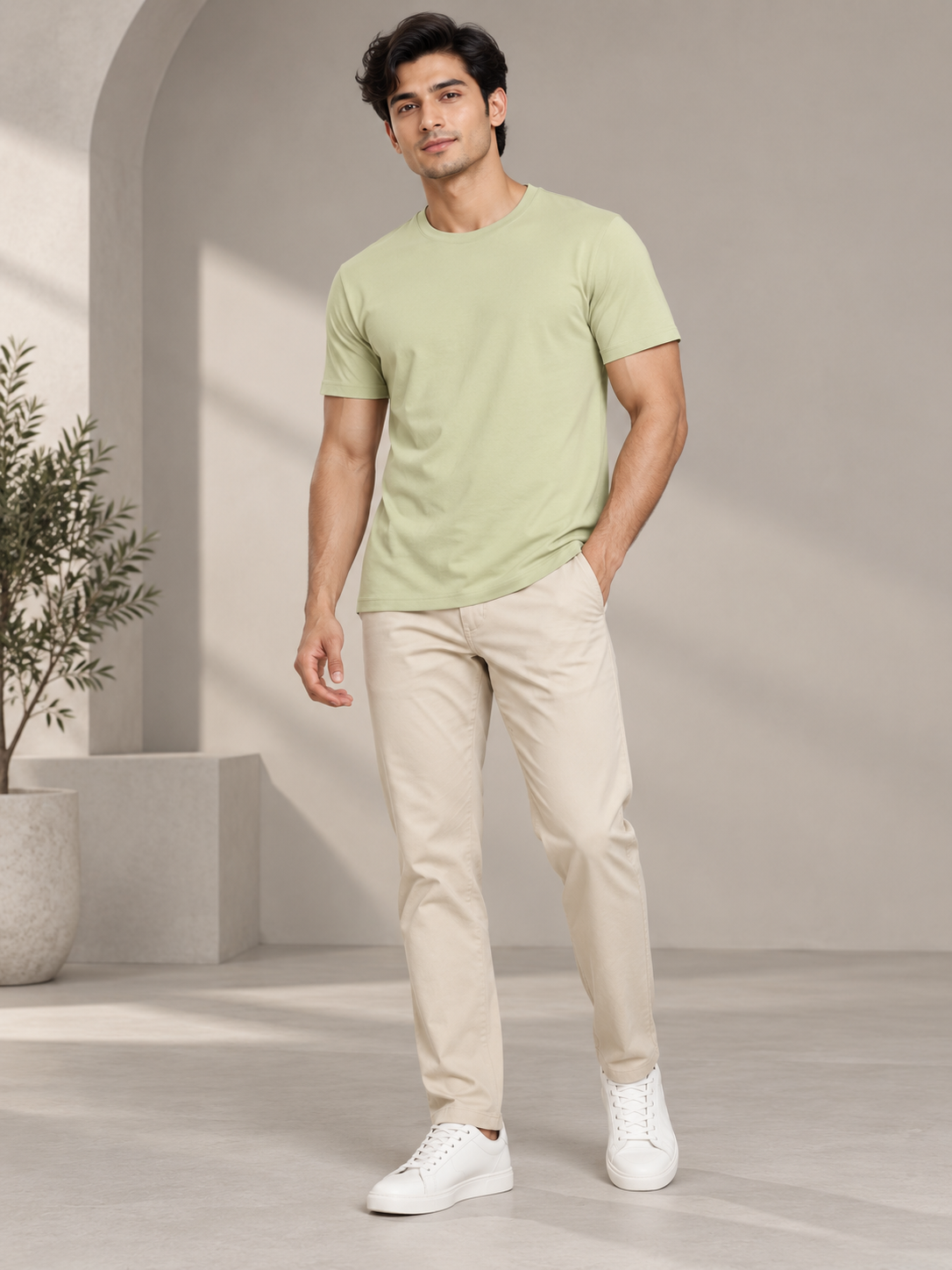 Men’s Premium Cotton Half Sleeve T-Shirt