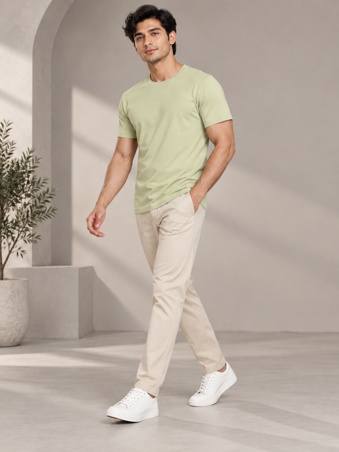 Men’s Premium Cotton Half Sleeve T-Shirt