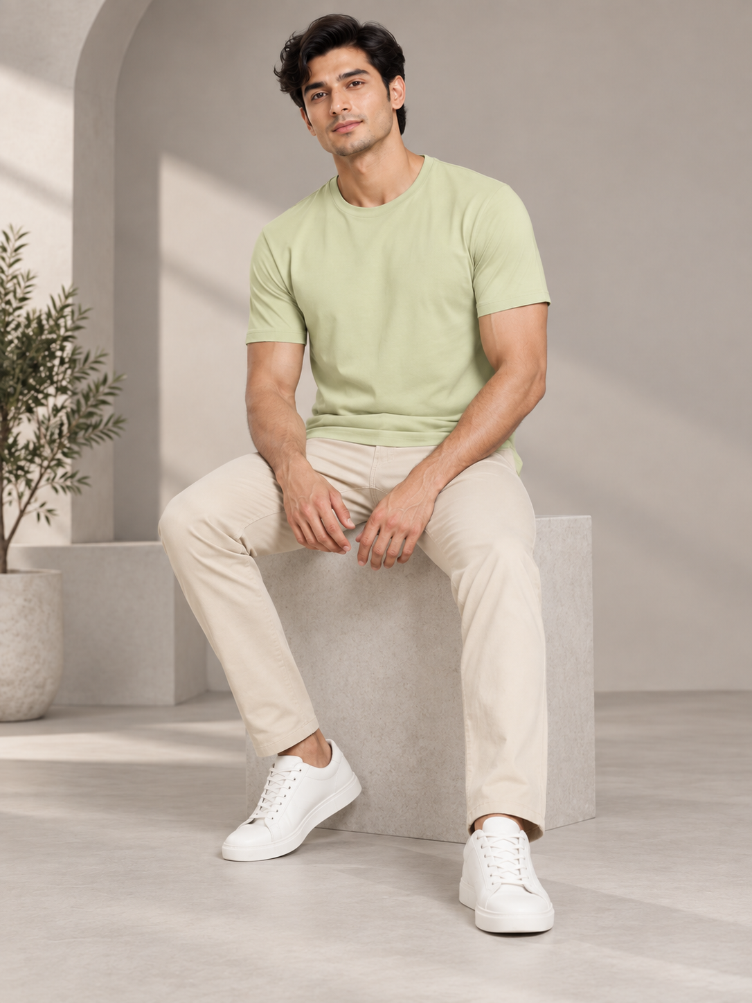 Men’s Premium Cotton Half Sleeve T-Shirt