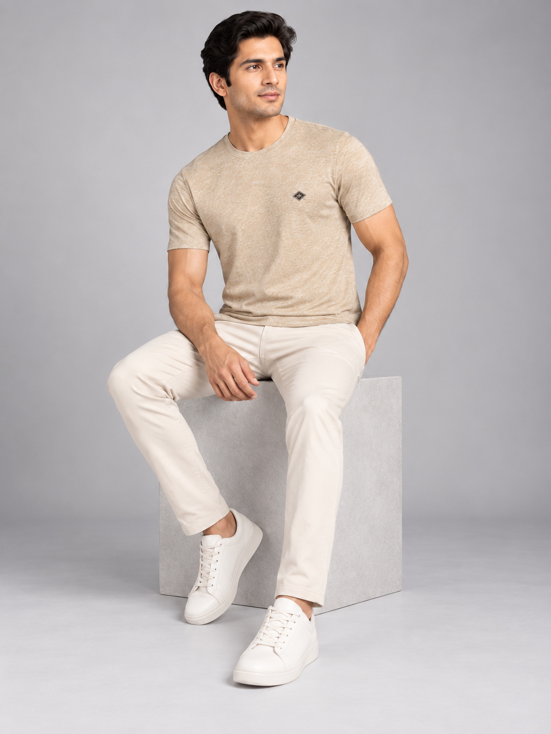 Men’s Premium Cotton Blend Half Sleeve T-Shirt