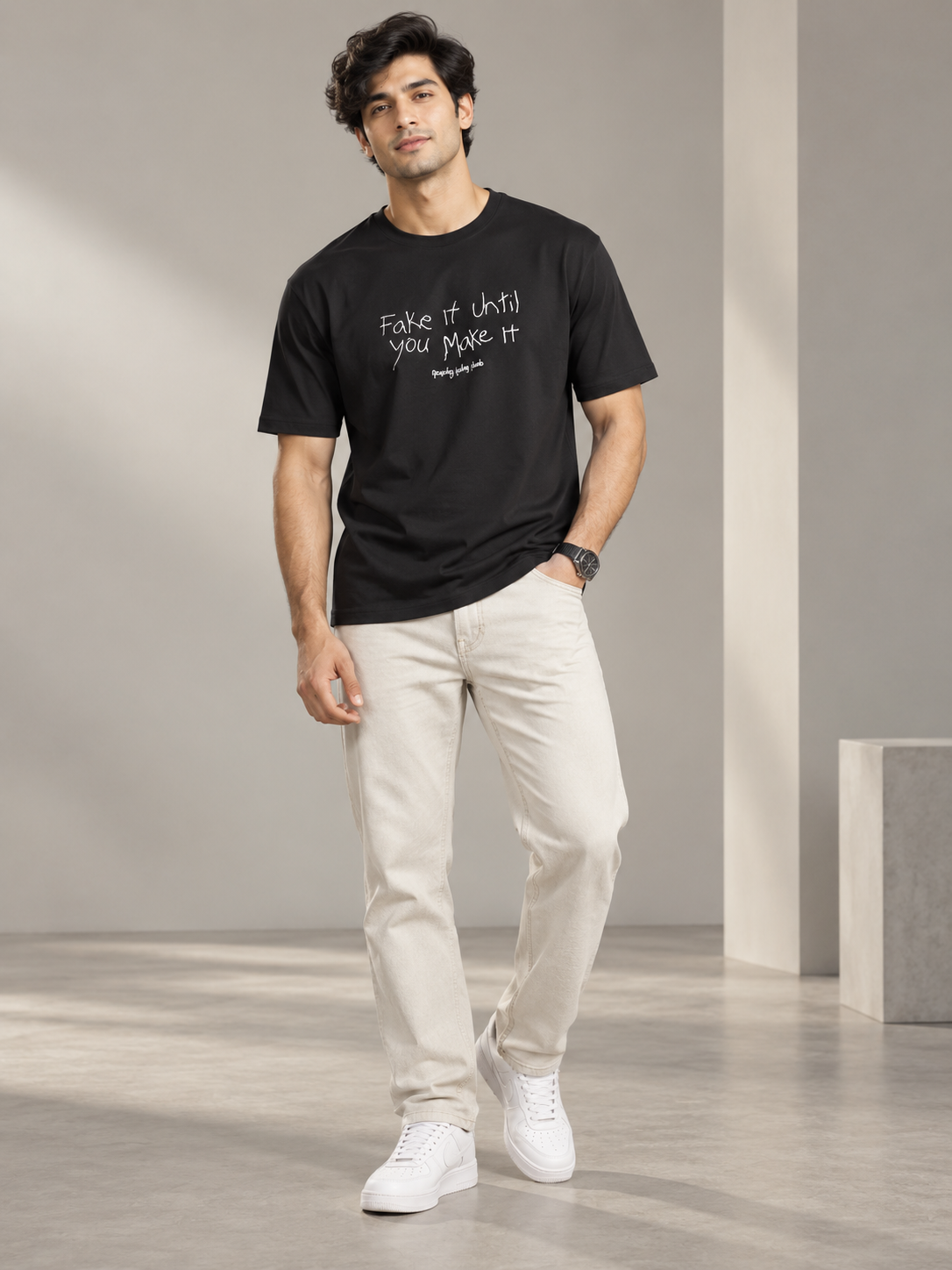 Men’s Premium Cotton Blend Half Sleeve T-Shirt