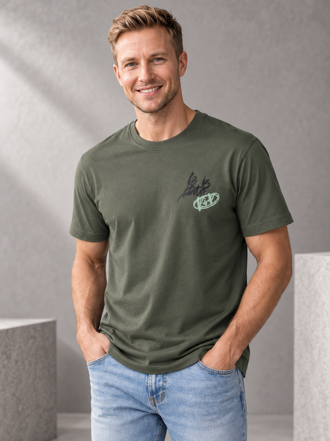 Men’s Premium Cotton Blend T-Shirt