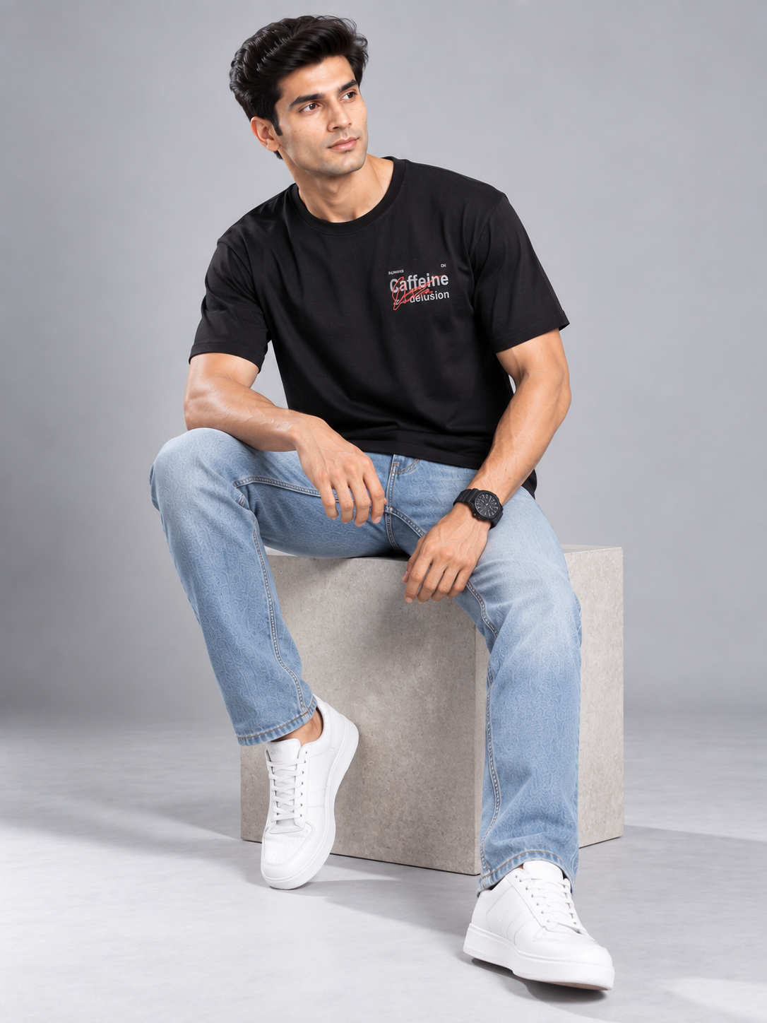 Men’s Premium Cotton Blend Half Sleeve T-Shirt