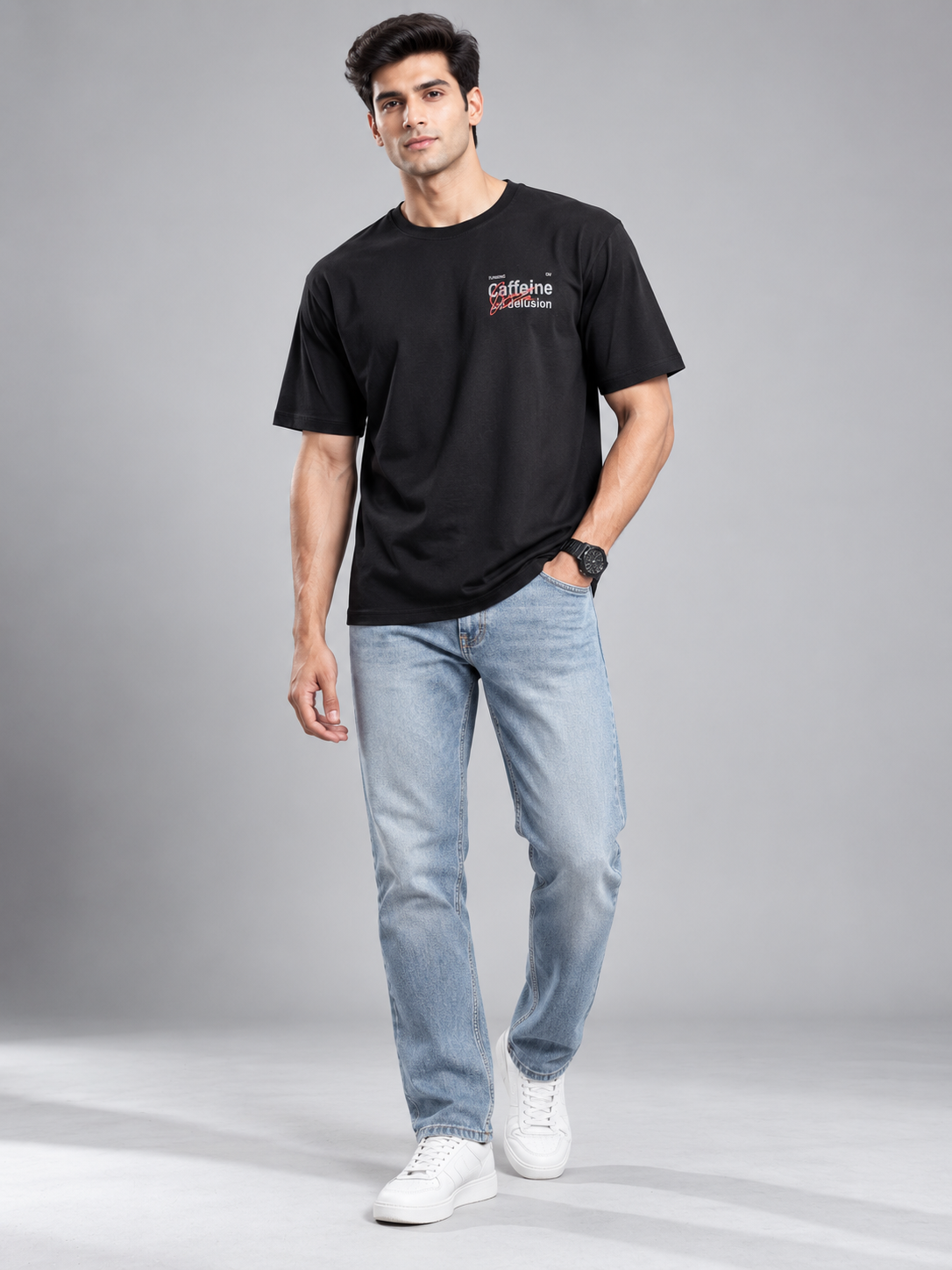 Men’s Premium Cotton Blend Half Sleeve T-Shirt