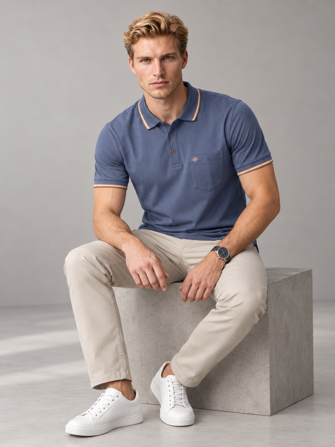 Men’s Premium Cotton Blend Half Sleeve T-Shirt