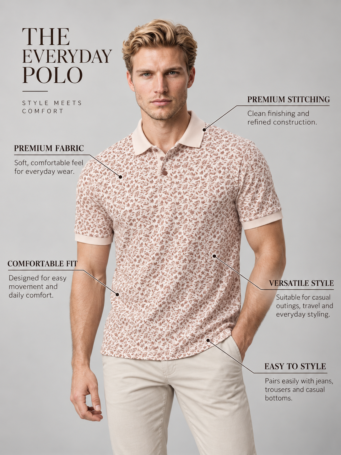 Men’s Premium Cotton Blend T-Shirt