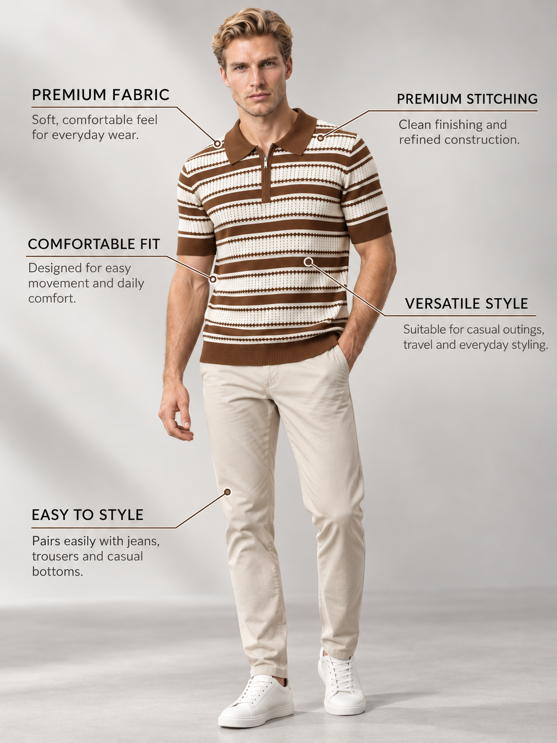 Men’s Premium Cotton Blend T-Shirt