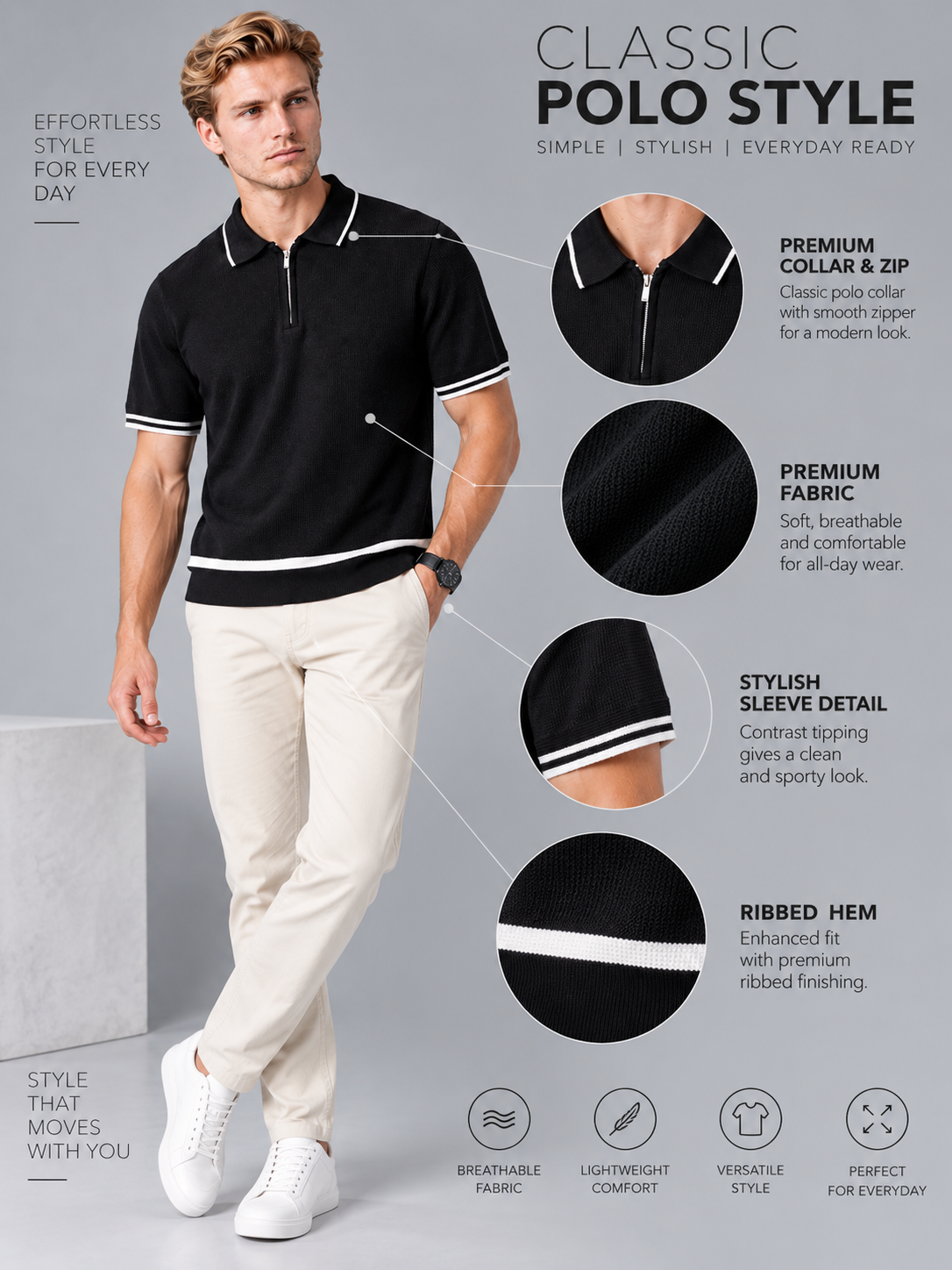 Men’s Premium Cotton Blend T-Shirt