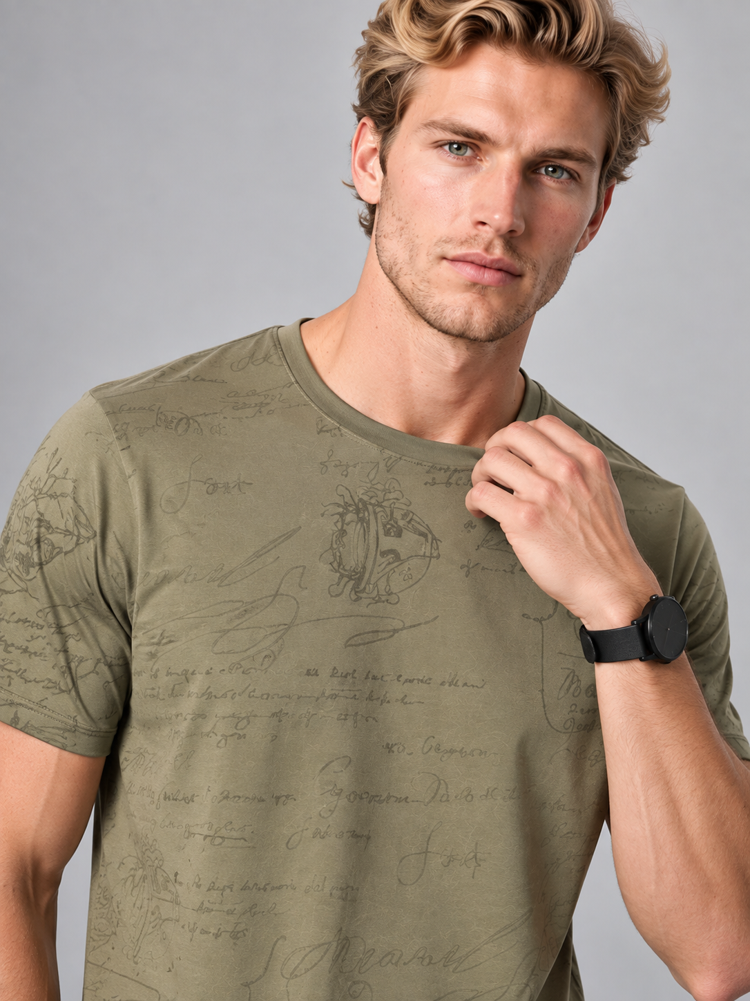 Men’s Premium Cotton Blend Half Sleeve T-Shirt