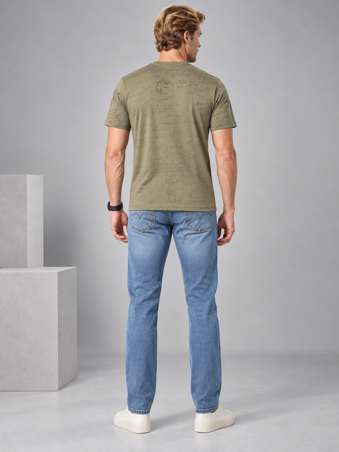 Men’s Premium Cotton Blend Half Sleeve T-Shirt