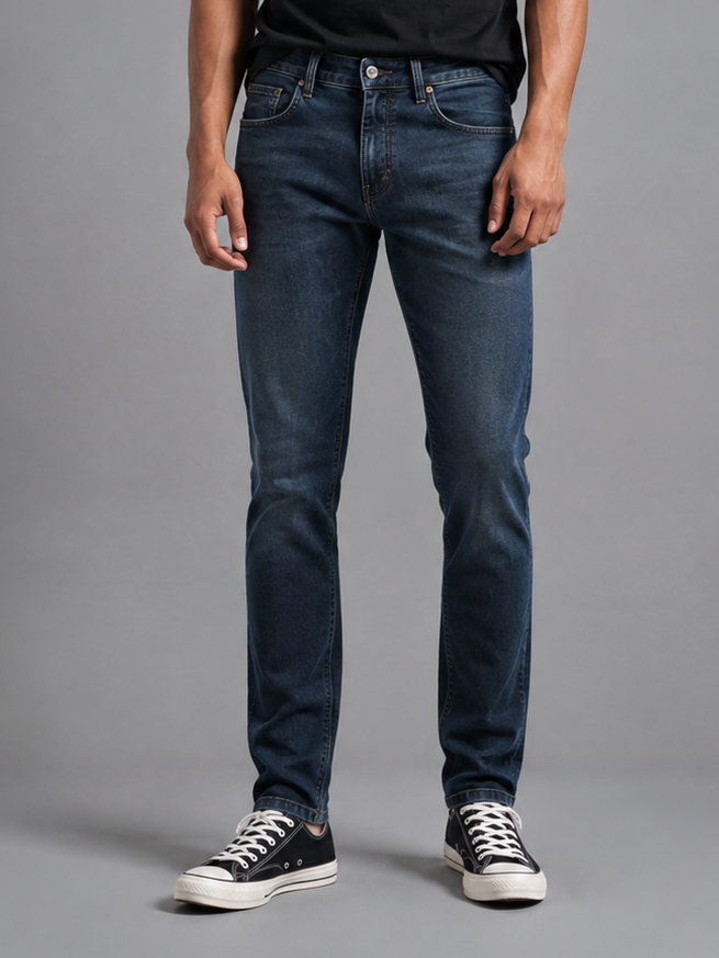 SPARKY Men's Slim Fit Stretch Premium Denim Jeans | Regular Casual Wear
