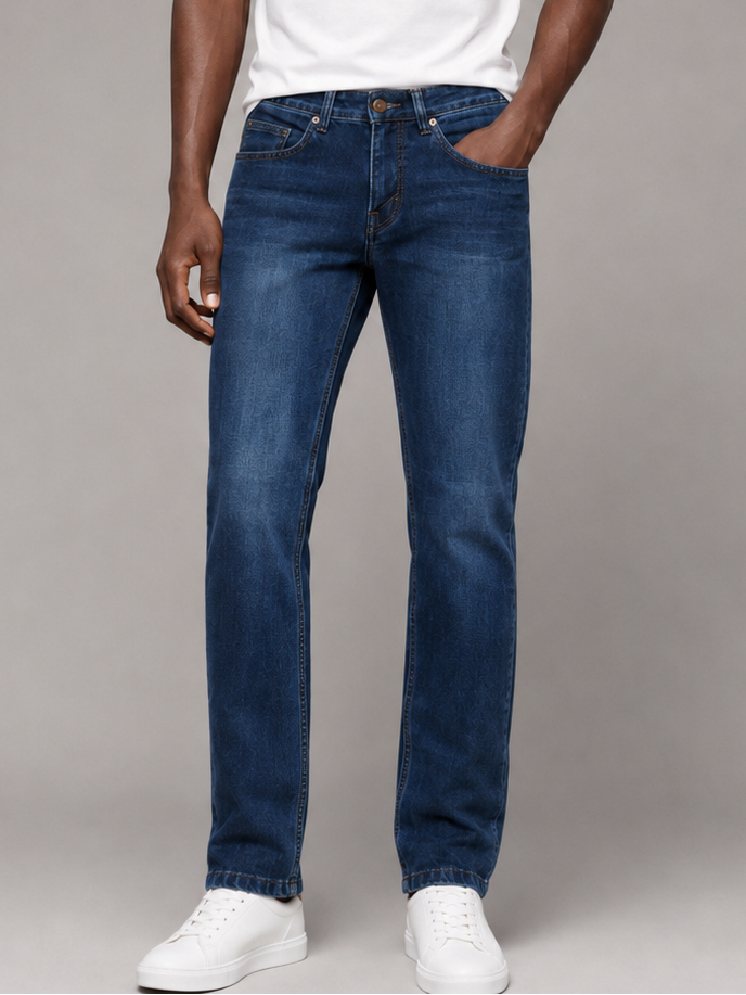 SPARKY Men's Slim Fit Denim Jeans Dark Blue