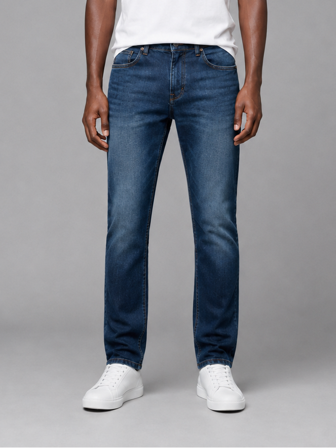 SPARKY Men's Slim Fit Denim Jeans Blue