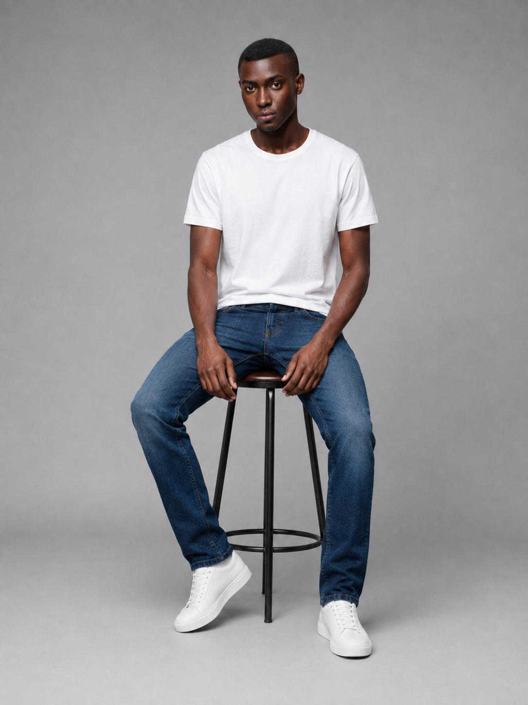 SPARKY Men's Slim Fit Denim Jeans Blue