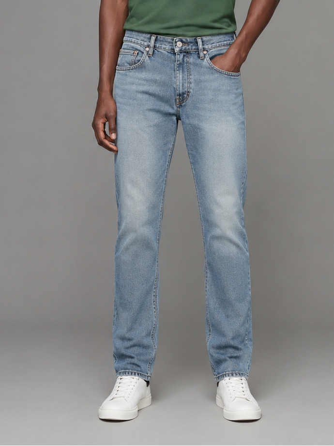 SPARKY Men's Straight Fit Denim Jeans Light Blue