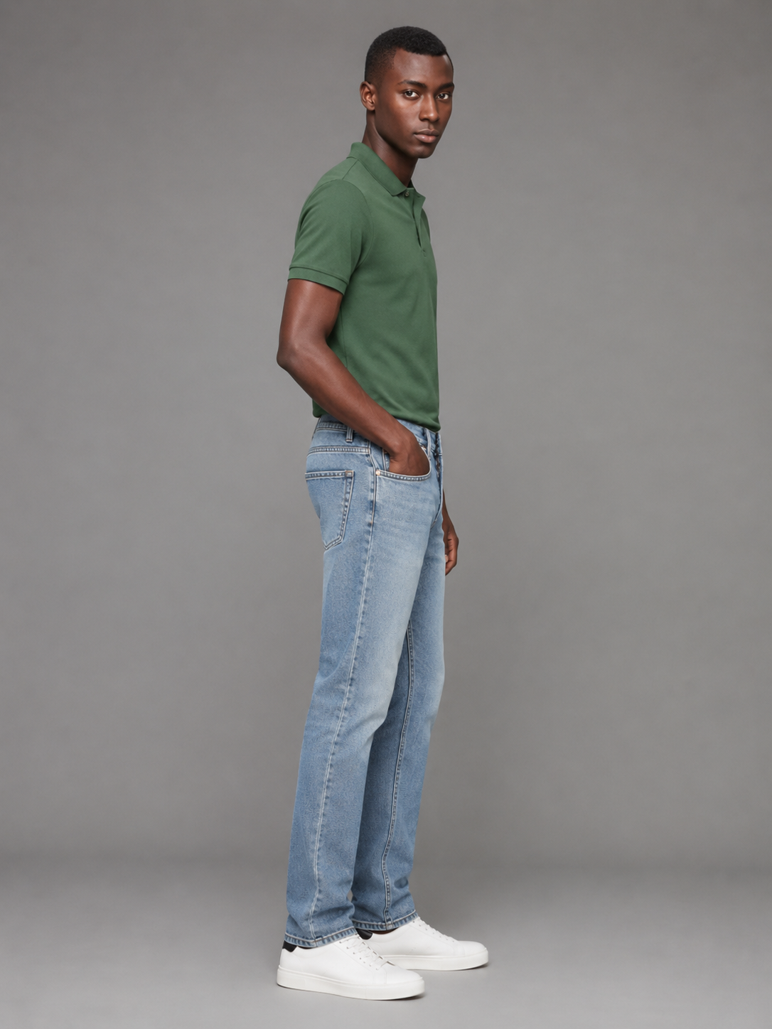 SPARKY Men's Straight Fit Denim Jeans Light Blue