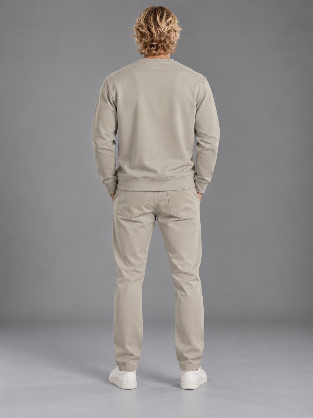 Men Grey Colour Round Neck Premium Sweatshirt
