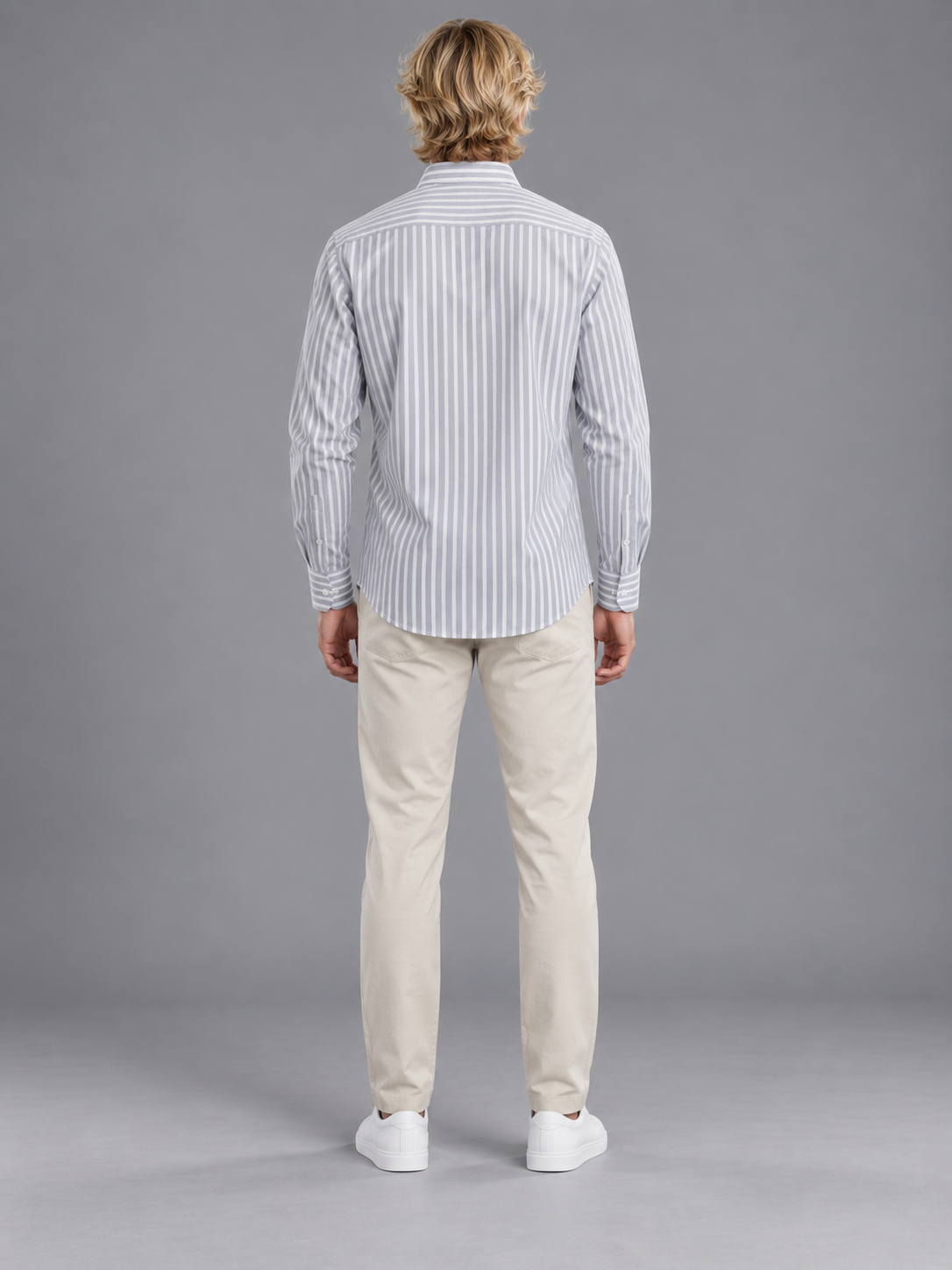 Men Grey Colour Premium Shirt