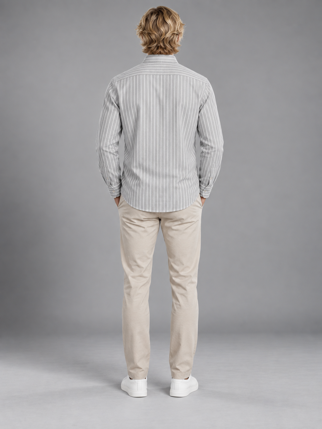 Men Grey Colour Premium Shirt