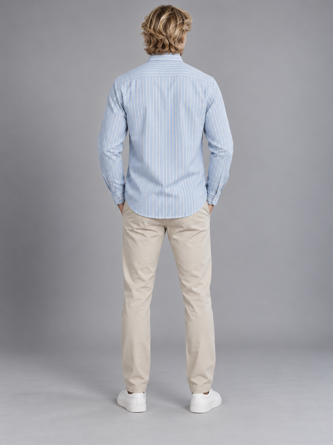 Men Blue Colour Premium Shirt