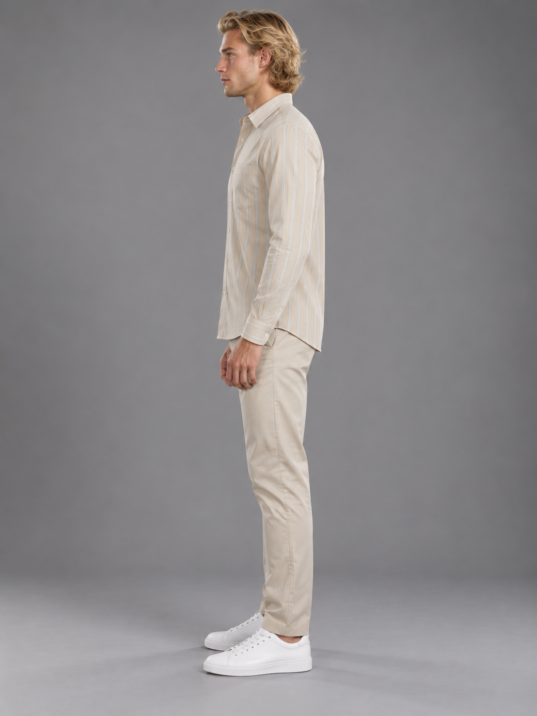 Men Beige Colour Premium Shirt