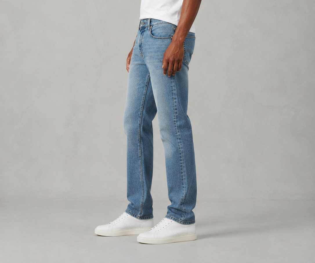 Men's Classic Straight Fit Denim Jeans | Comfortable Everyday Jeans