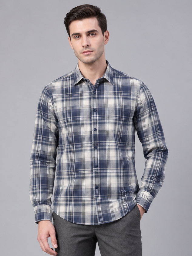 Men Premium Casual Plain Full Sleeve Shirt