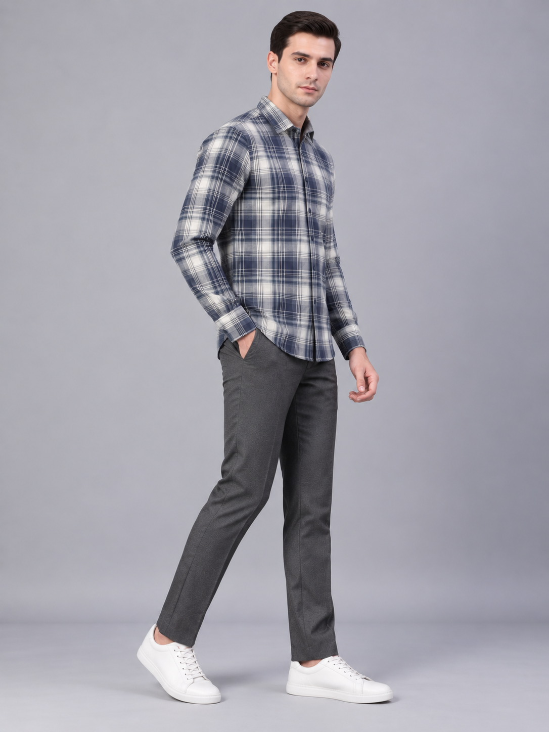Men Premium Casual Plain Full Sleeve Shirt