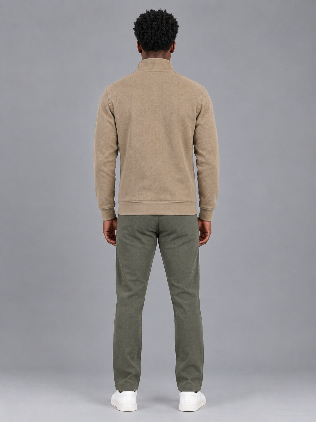 Men's Solid Full Sleeves & Full Zipper Plain Sweatshirt