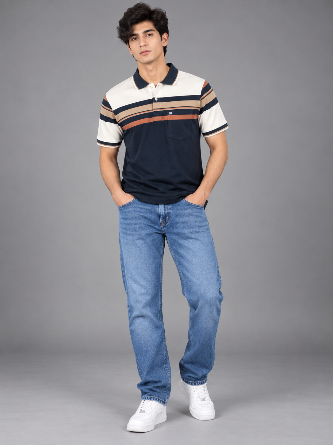 Men Black Colour Premium Solid Polo T-Shirt