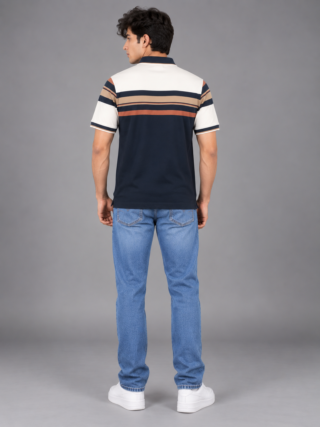 Men Black Colour Premium Solid Polo T-Shirt