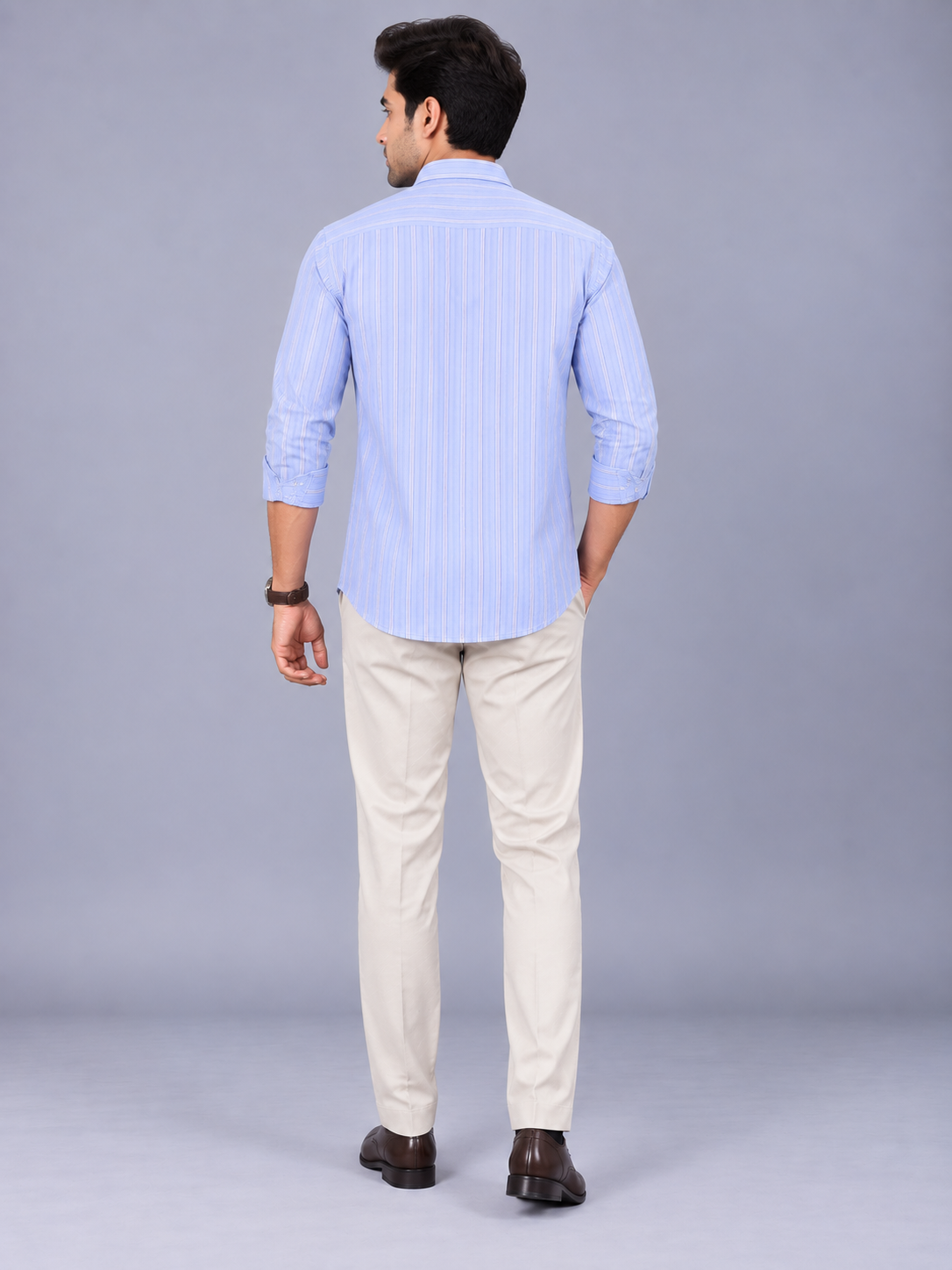 Men`s Blue Colour Premium Shirt