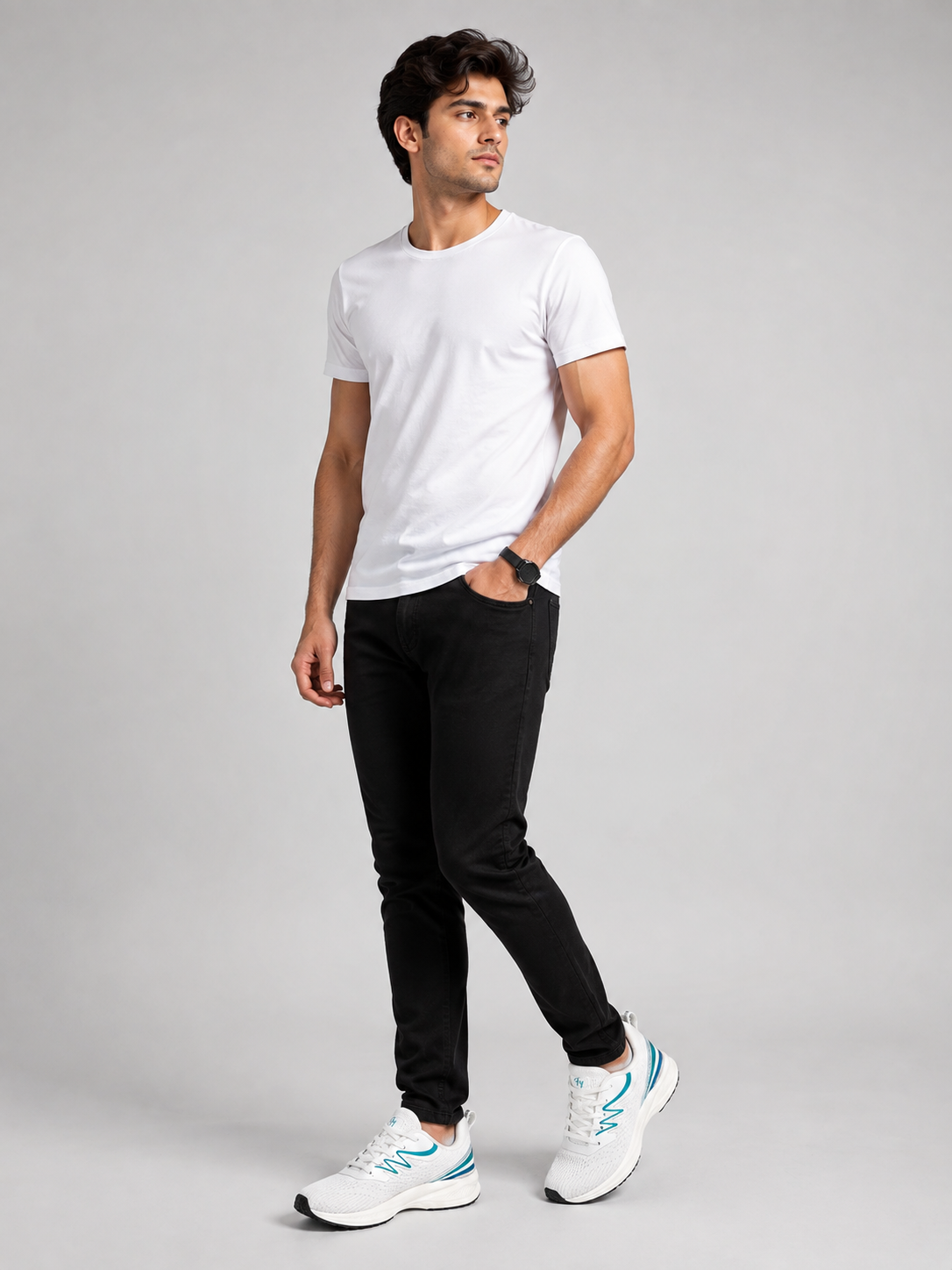 Men's Off White Colour Casual Shose