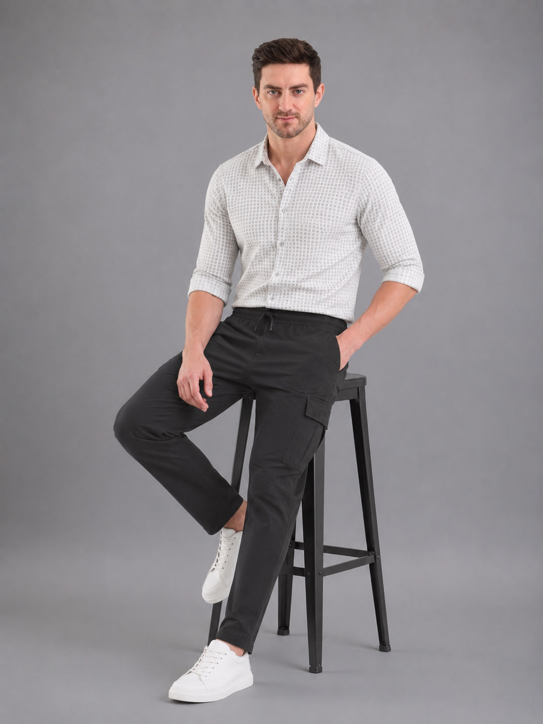 Men Jogger Cotton Lower with Pockets