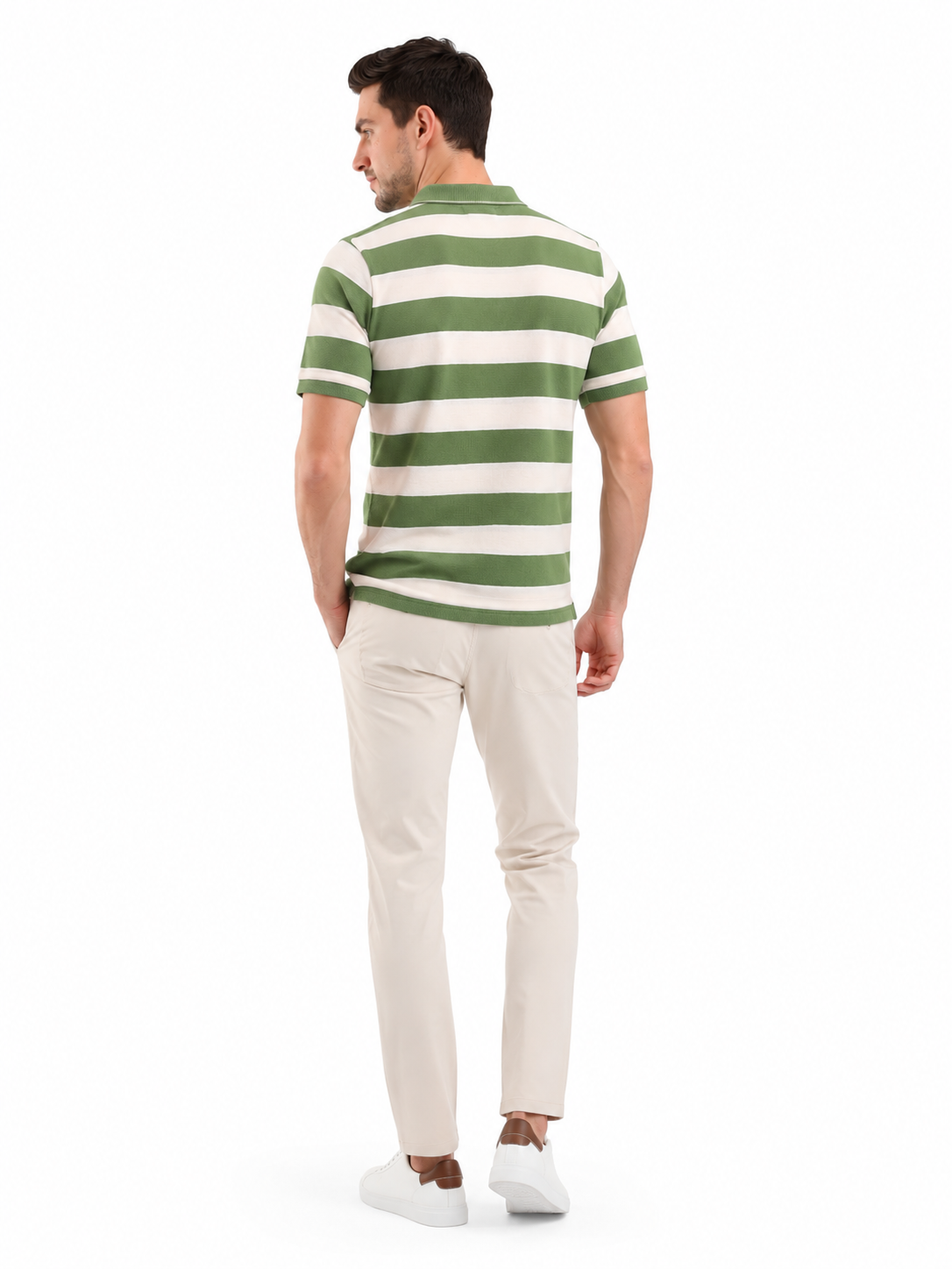 SPARKY Men Green Regular Fit Polo T-Shirt | Everyday Casual Style