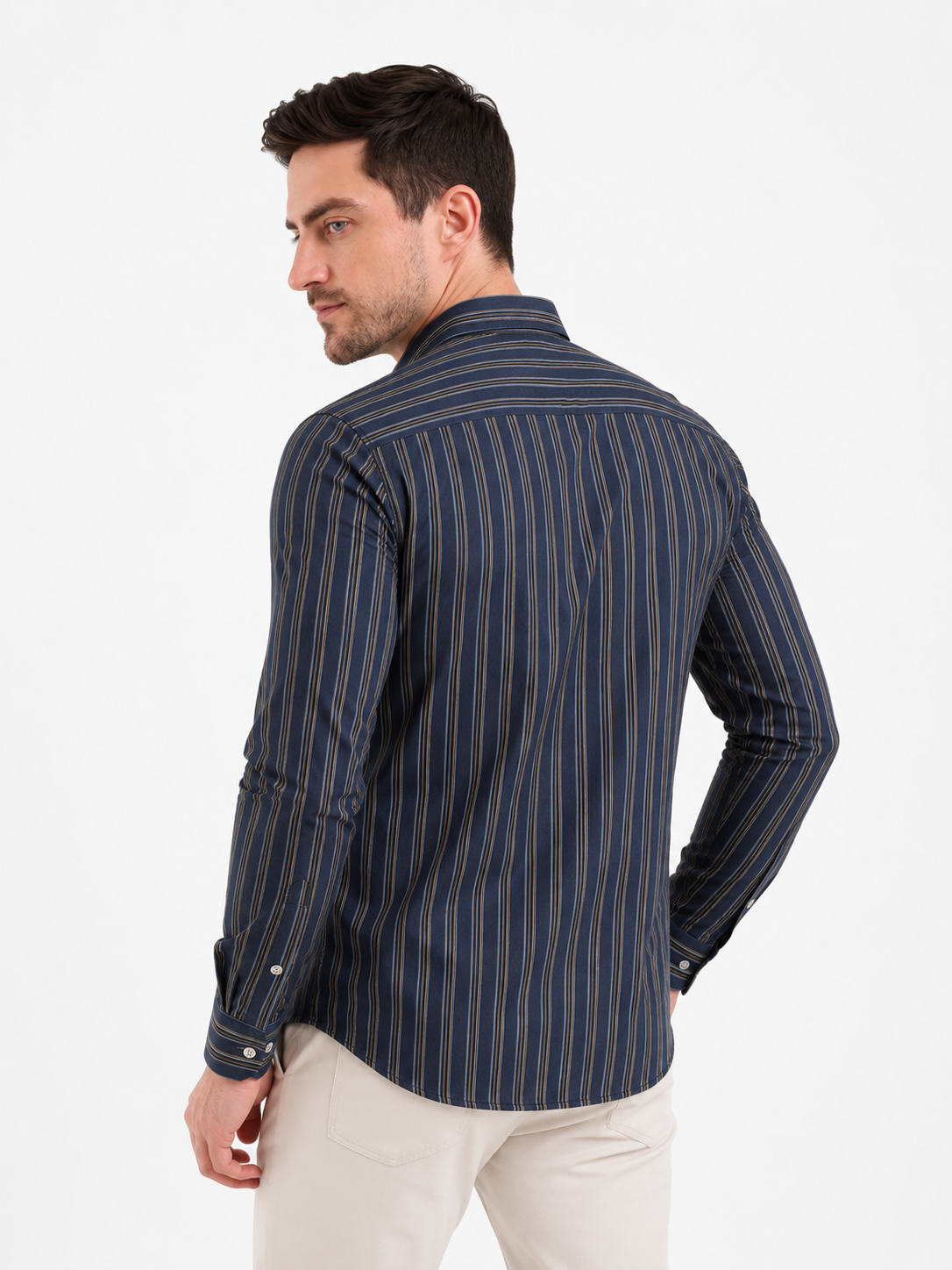 SPARKY Men Premium Formal Shirt | Lightweight Breathable Cotton Shirt Blue Color